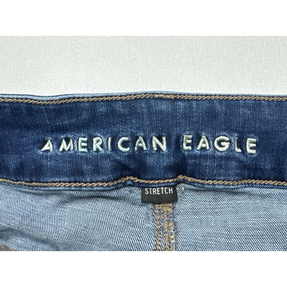 American Eagle Women's Hi-Rise Artist Flare Blue Jeans - Size 10 XL (30x34.5) - Picture 4 of 6